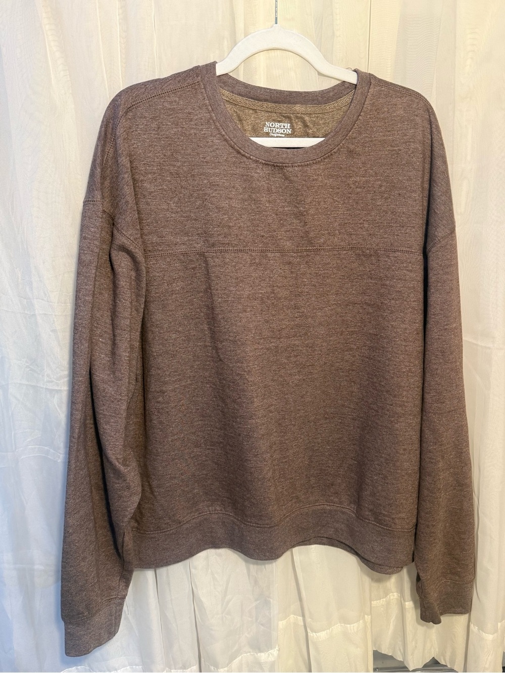 North Hudson Outfitters Brown Fleece Crewneck Sweatshirt XXL Pullover